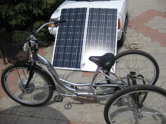 Велосипед на солнечных батареях